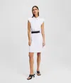 Karl Lagerfeld Polo Dress In White