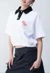 Karl Lagerfeld Polo Klj Sslv Polo Sweat In White