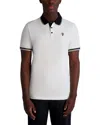 Karl Lagerfeld Men's Short Sleeve Tipped Logo Polo Shirt