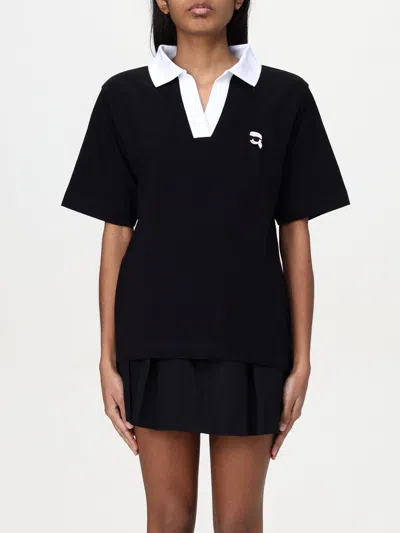 Karl Lagerfeld Polo Shirt  Woman Color Black