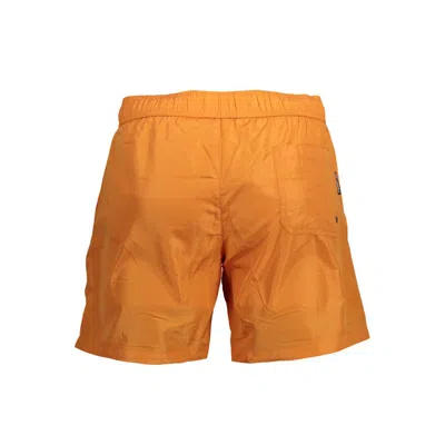 Karl Lagerfeld Polyester Men's Swimwear Men's Boxer In Orange