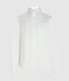 Karl Lagerfeld Poplin Blouse In White