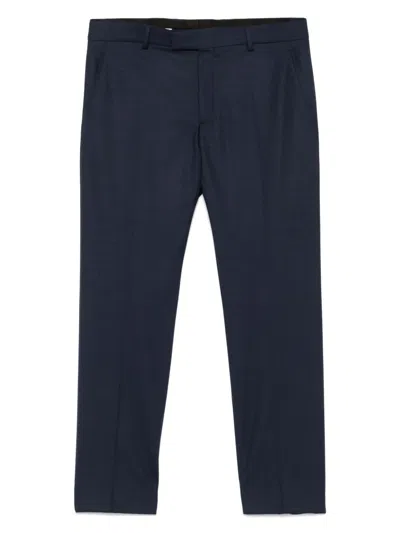 Karl Lagerfeld Pressed-crease Trousers In Blue