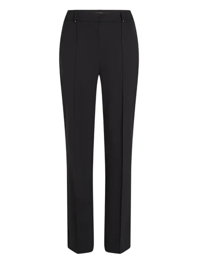 Karl Lagerfeld Pressed-crease Trousers In Black
