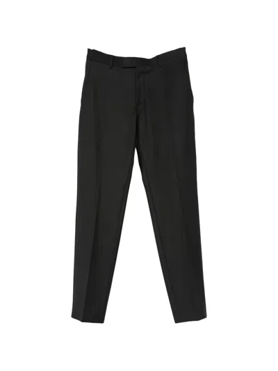 Karl Lagerfeld Pressed-crease Tailored Trousers In Black