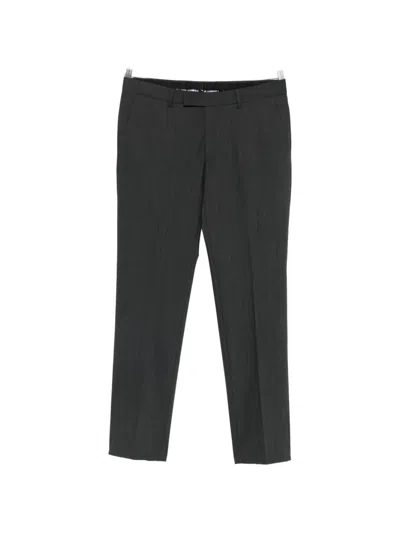 Karl Lagerfeld Pressed-crease Tailored Trousers In Black