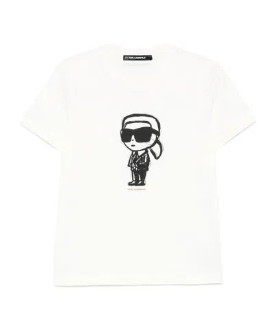 Karl Lagerfeld Print T-shirt In White