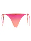 Karl Lagerfeld Printed Bikini Bottom In Rosa
