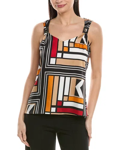 Karl Lagerfeld Printed Blouse In Black