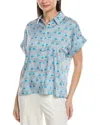 Karl Lagerfeld Printed Blouse In Blue