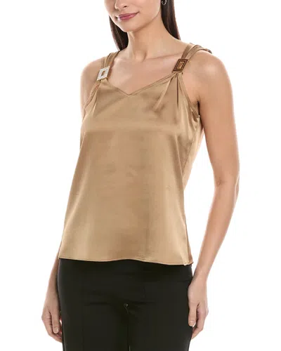 Karl Lagerfeld Printed Blouse In Brown