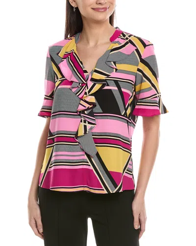 Karl Lagerfeld Printed Blouse In Pink