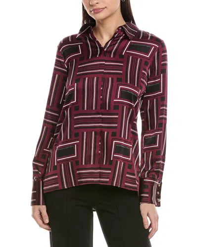Karl Lagerfeld Printed Blouse In Red