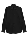 Karl Lagerfeld Printed Cotton Shirt In Black