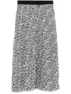 Karl Lagerfeld Elektrika-print Draped Minidress In Black
