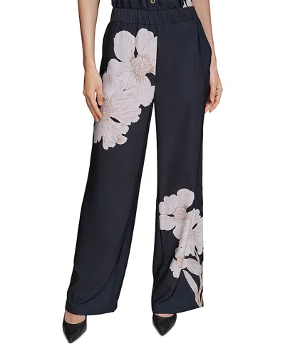 Karl Lagerfeld Printed Pants In Blue