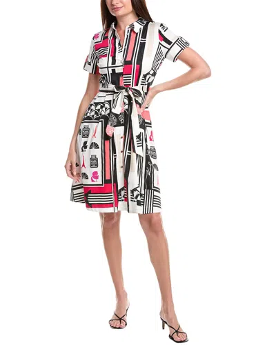 Karl Lagerfeld Printed Shirt Dress In Multi