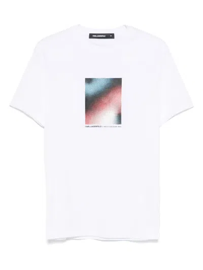 Karl Lagerfeld Printed T-shirt In White
