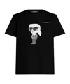 Karl Lagerfeld Printed T-shirt In Black