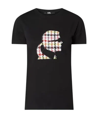 Karl Lagerfeld Printed T-shirt In Black