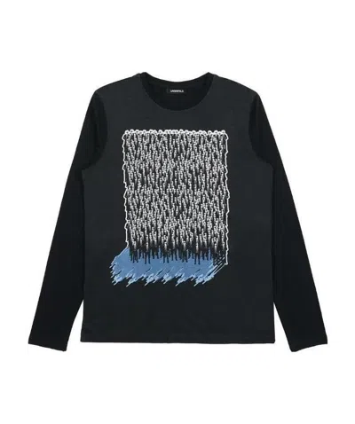Karl Lagerfeld Printed T-shirt In Black