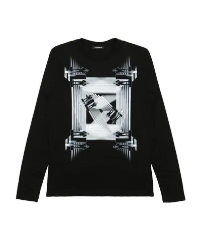 Karl Lagerfeld Printed T-shirt In Black