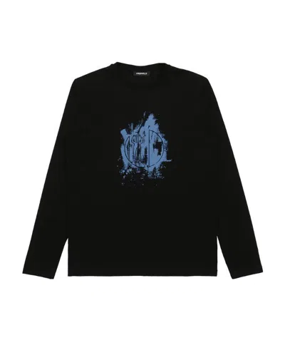 Karl Lagerfeld Printed T-shirt In Black