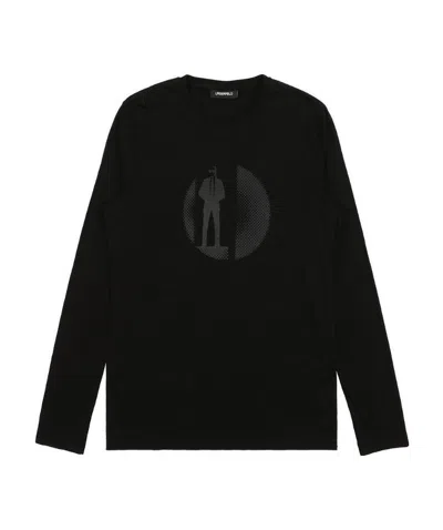 Karl Lagerfeld Printed T-shirt In Black