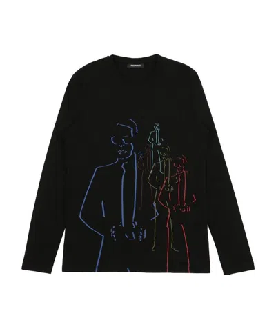 Karl Lagerfeld Printed T-shirt In Black