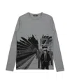 Karl Lagerfeld Printed T-shirt In Gray