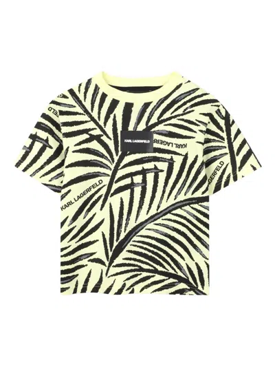 Karl Lagerfeld Kids' Printed T-shirt In Multi