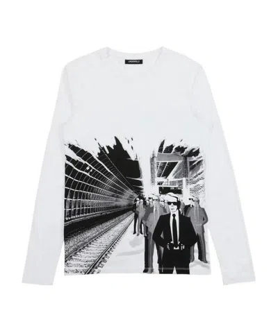 Karl Lagerfeld Printed T-shirt In White