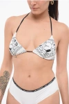 Karl Lagerfeld Printed Triangle Bikini Top