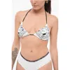 Karl Lagerfeld Printed Triangle Bikini Top