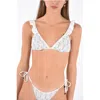 Karl Lagerfeld Printed Triangle Bikini Top