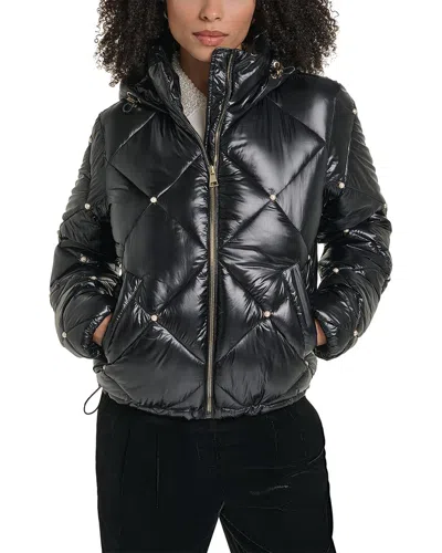 Karl Lagerfeld Puffer Jacket In Black