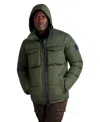 Karl Lagerfeld Puffer With Chest Pockets In Green