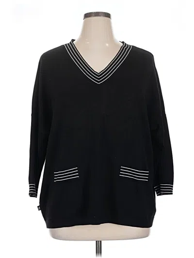Pre-owned Karl Lagerfeld Pullover Sweater In Black