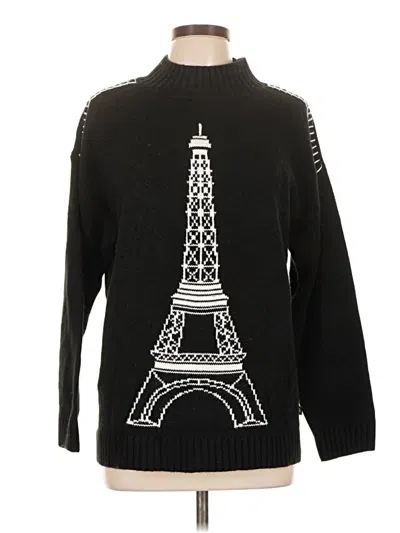 Pre-owned Karl Lagerfeld Pullover Sweater In Black