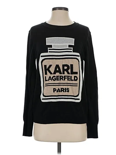 Pre-owned Karl Lagerfeld Pullover Sweater In Black