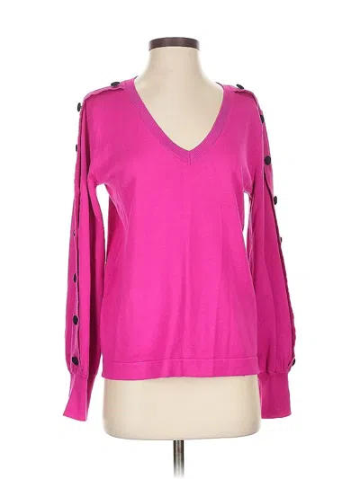 Pre-owned Karl Lagerfeld Pullover Sweater In Pink