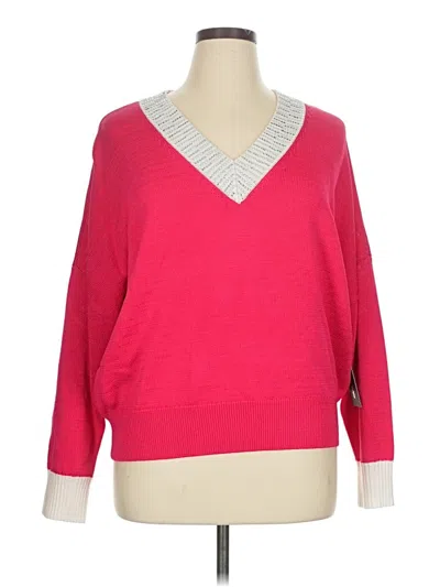 Pre-owned Karl Lagerfeld Pullover Sweater In Red