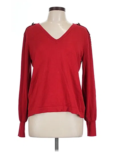 Pre-owned Karl Lagerfeld Pullover Sweater In Red