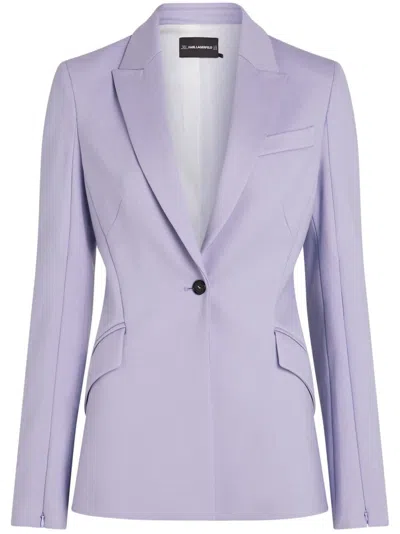 Karl Lagerfeld Punto Jacket In 紫色