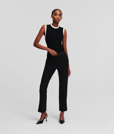Karl Lagerfeld Punto Pants In Black
