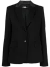 Karl Lagerfeld Einreihiger Blazer In Black