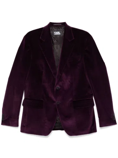 Karl Lagerfeld Purpose Blazer In 紫色