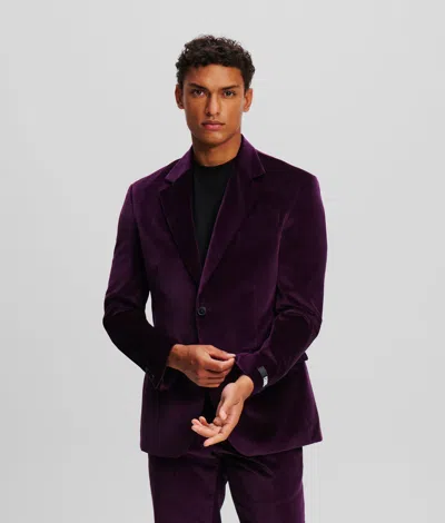 Karl Lagerfeld Purpose Jacket In Purple