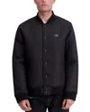 Karl Lagerfeld Quilted Bomber Jacket In Black
