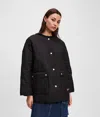 Karl Lagerfeld Quilted Jacket In Black